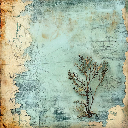 Washed Ashore Maps Digital Paper Pack (DDD004364)