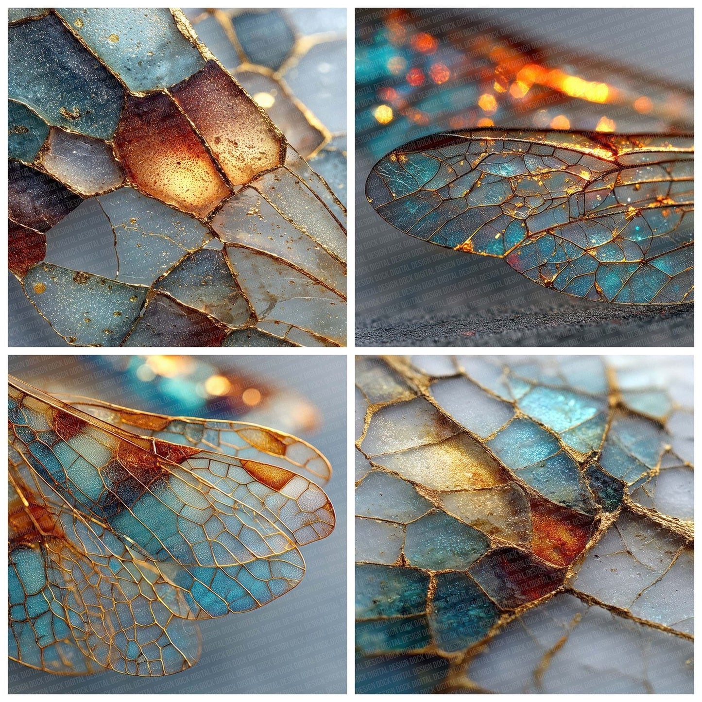 Wasp Wing Shard Digital Paper Pack (DDD004366)