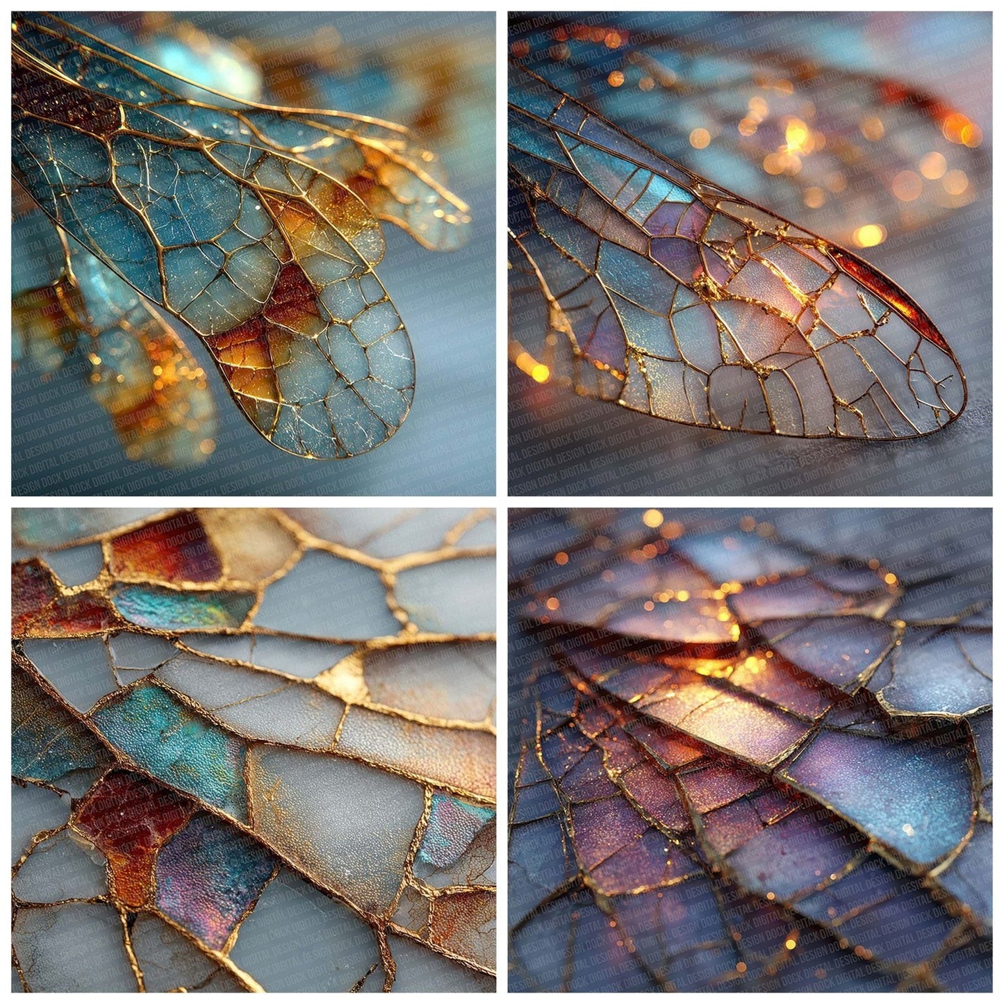 Wasp Wing Shard Digital Paper Pack (DDD004366)