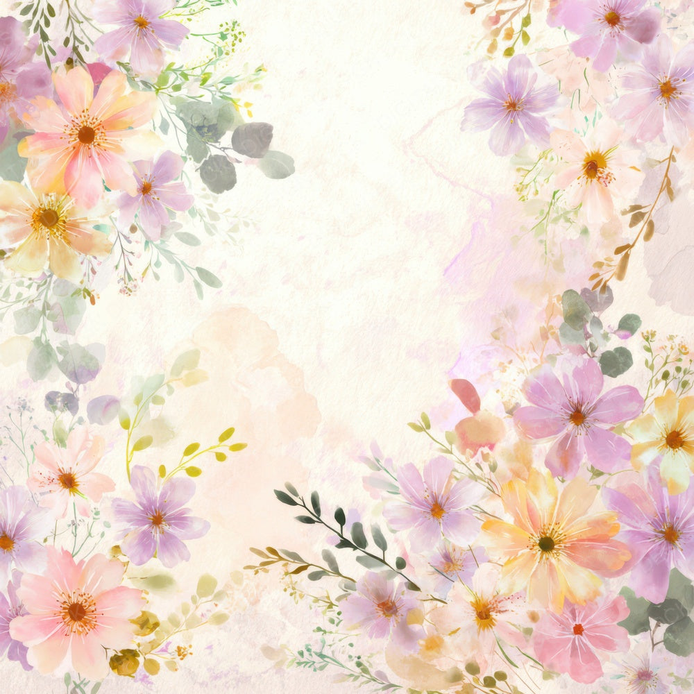 Watercolor Wildflowers Digital Paper Pack (DDD008565)