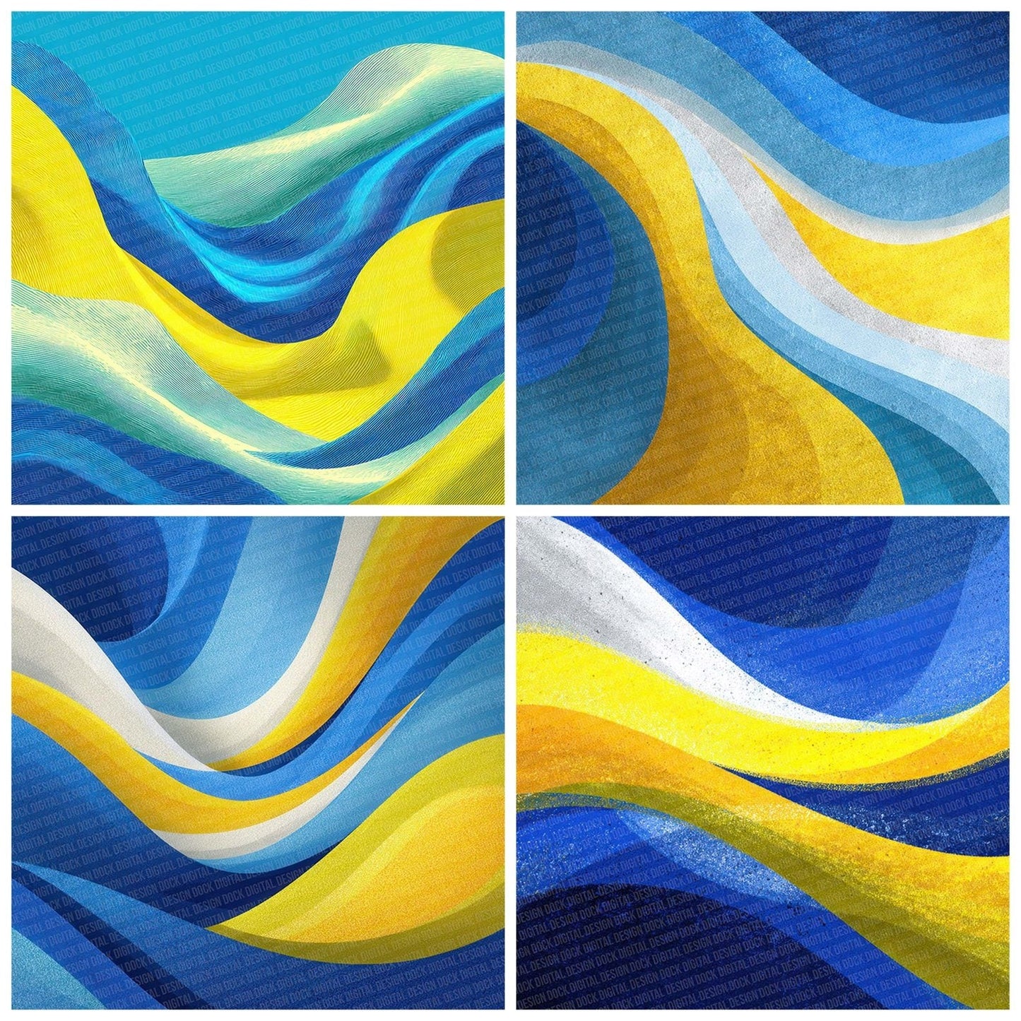 Wave Pop Texture Digital Paper Pack (DDD004379)