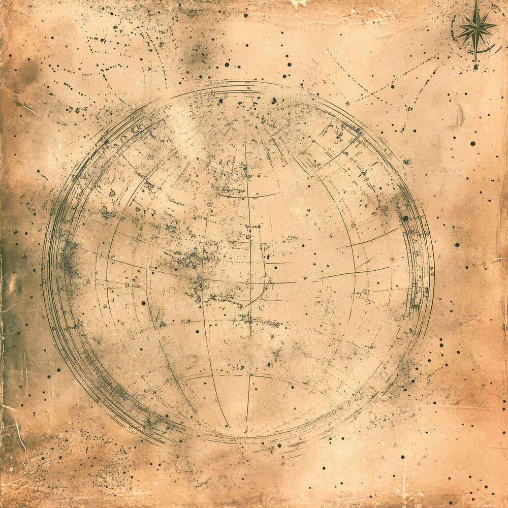 Weathered Astronomical Charts Background Digital Paper Pack (DDD004383)
