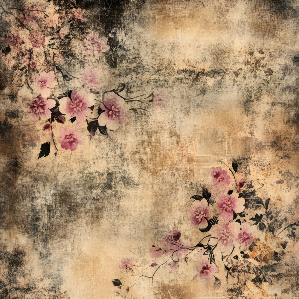 Weathered Kimono Silk Background Digital Paper Pack (DDD004385)
