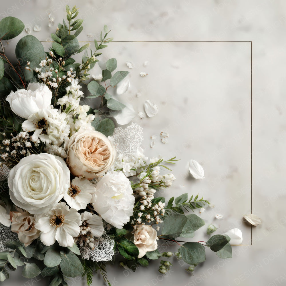 Wedding Floral Layflat Digital Paper Pack (DDD007965)