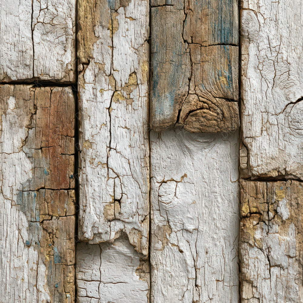 White Cracked Wood Panels Digital Paper Pack (DDD007887)