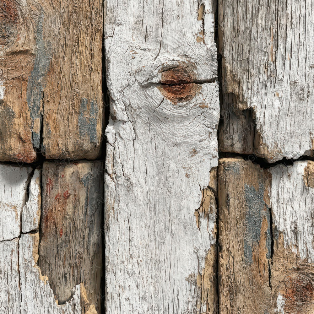 White Cracked Wood Panels Digital Paper Pack (DDD007887)