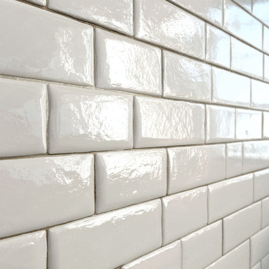 White Subway Tile Wall Digital Paper Pack (DDD004410)