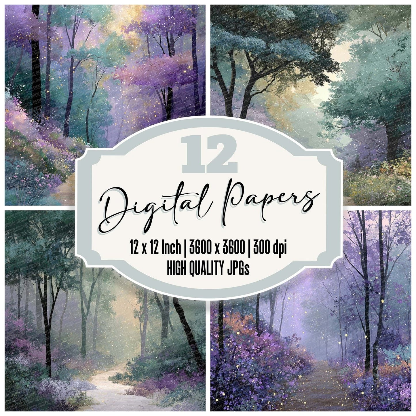 Wildflower Trail Glow Digital Paper Pack (DDD004424)