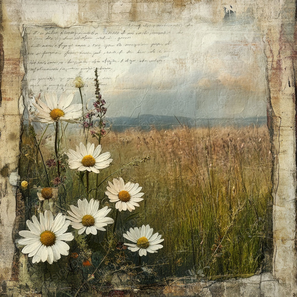 Wilted Daisy Thread Digital Paper Pack (DDD004426)