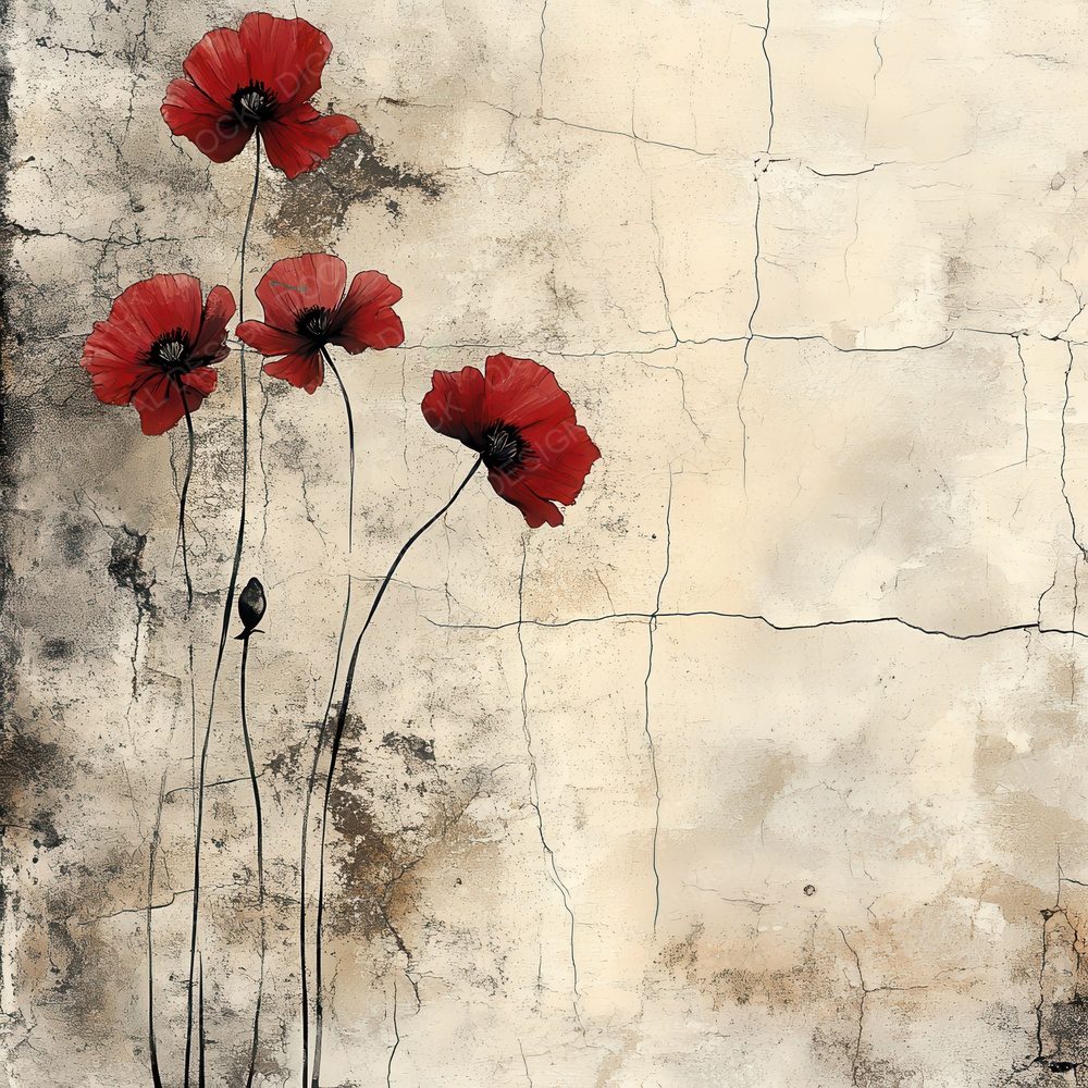 Wilted Poppy Dust Digital Paper Pack (DDD004427)