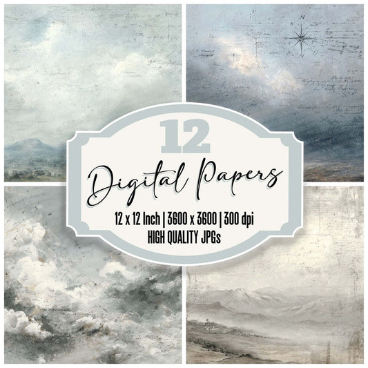Wind Direction Notes Wash Digital Paper Pack (DDD004433)