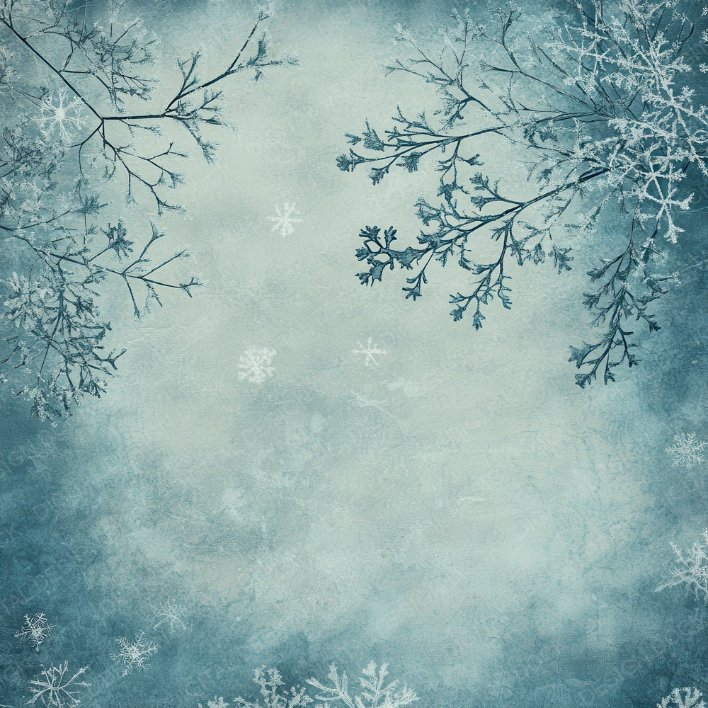 Winter Frost Branch Shadow Digital Paper Pack (DDD004440)