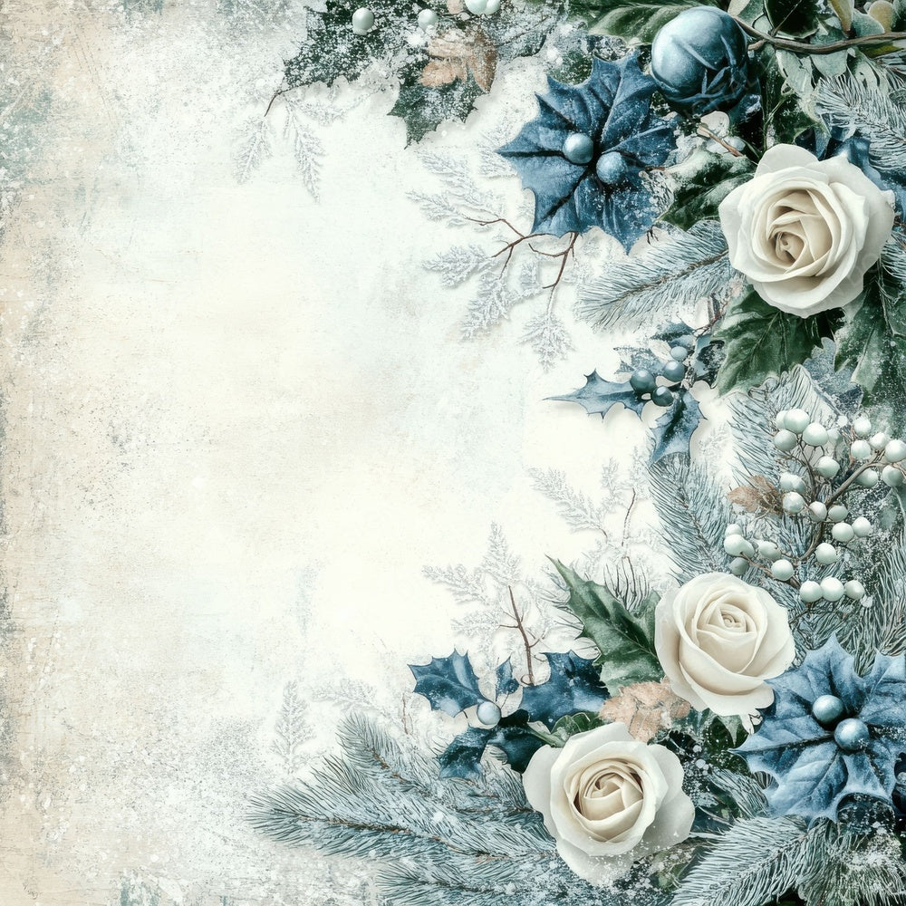 Winter Petals Digital Paper Pack (DDD004441)