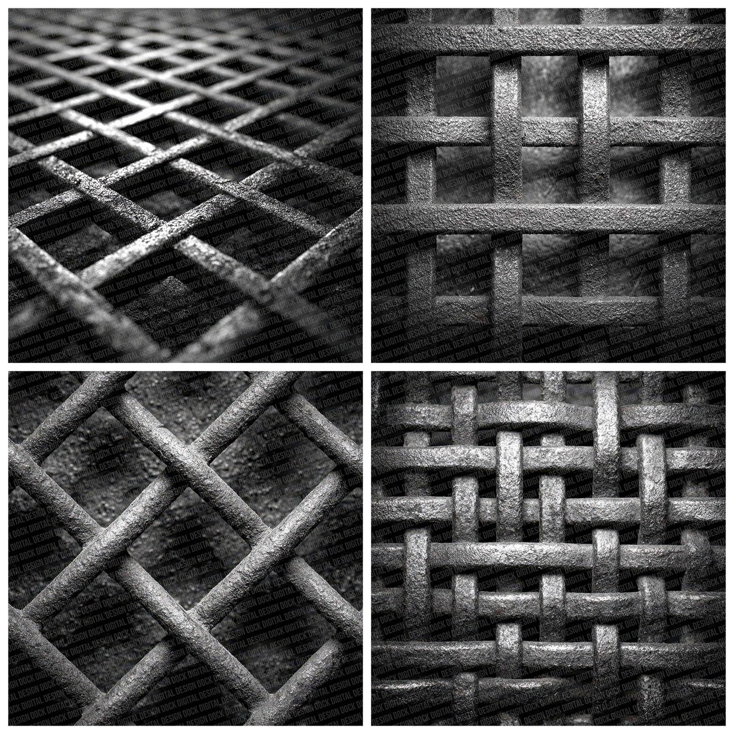 Wire Mesh Texture Digital Paper Pack (DDD004443)
