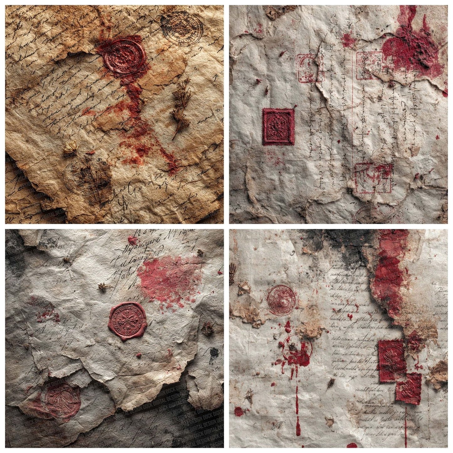 Witch Trial Parchment Digital Paper Pack (DDD004444)