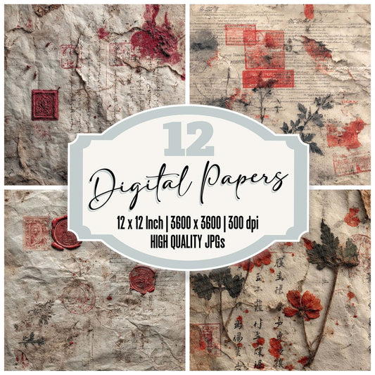 Witch Trial Parchment Digital Paper Pack (DDD004444)