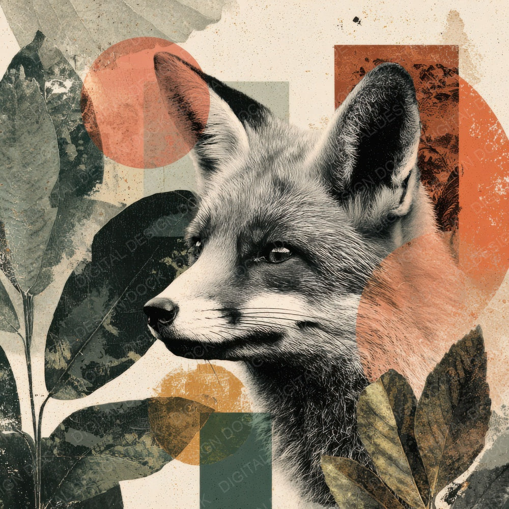 Woodland Fox Moodboard Digital Paper Pack (DDD004466)