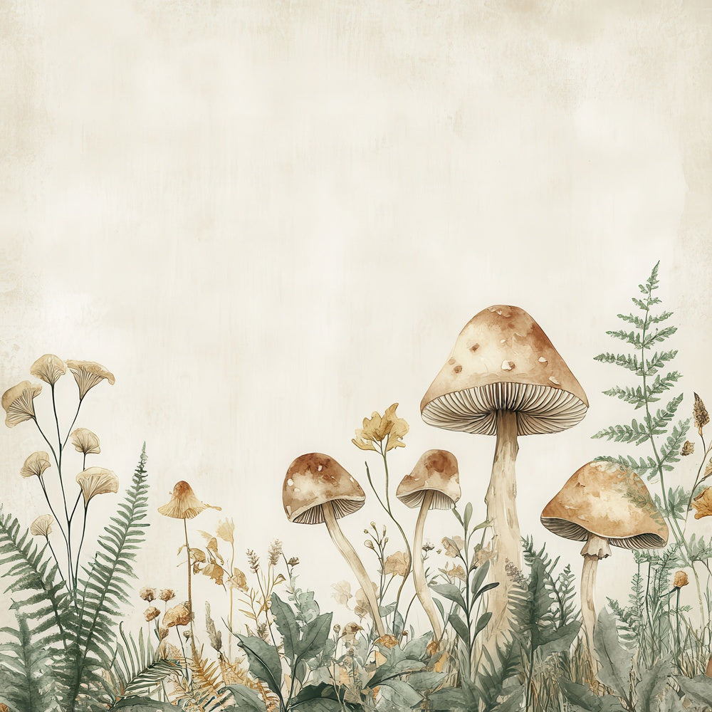 Woodland Mushroom Base Digital Paper Pack (DDD004467)