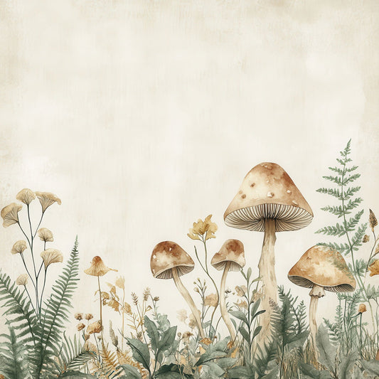 Woodland Mushroom Base Digital Paper Pack (DDD004467)