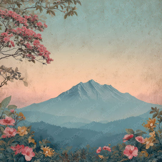 World Charm Mount Fuji Digital Paper Pack (DDD007784)