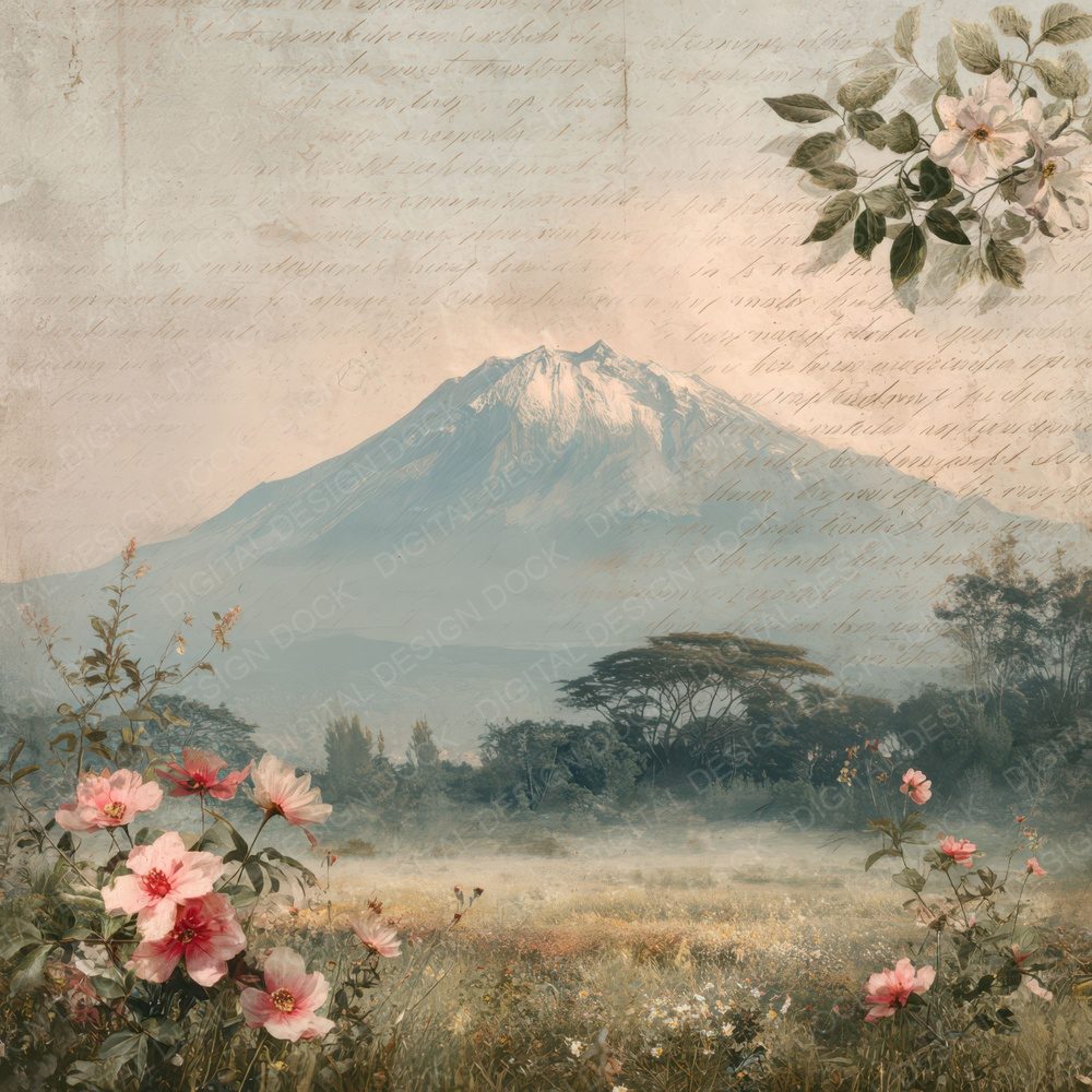 World Charm Mount Fuji Digital Paper Pack (DDD007784)
