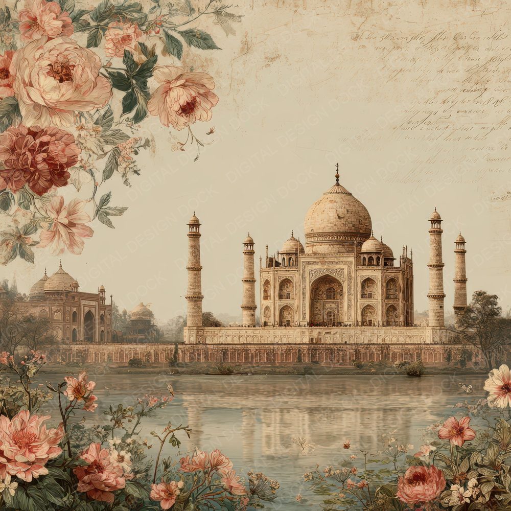World Charm Taj Mahal Digital Paper Pack (DDD007787)