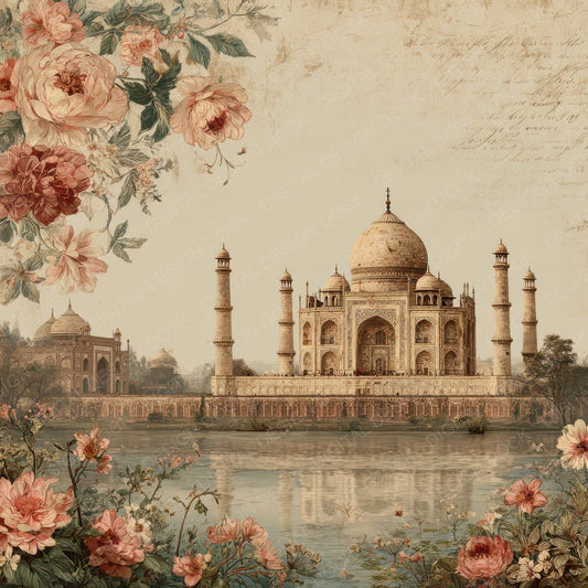 World Charm Taj Mahal Digital Paper Pack (DDD007787)