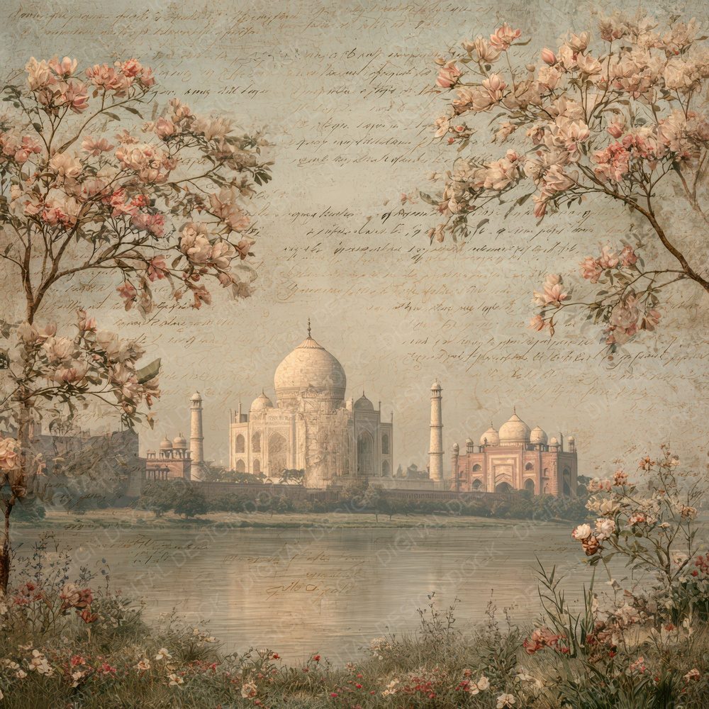 World Charm Taj Mahal Digital Paper Pack (DDD007787)