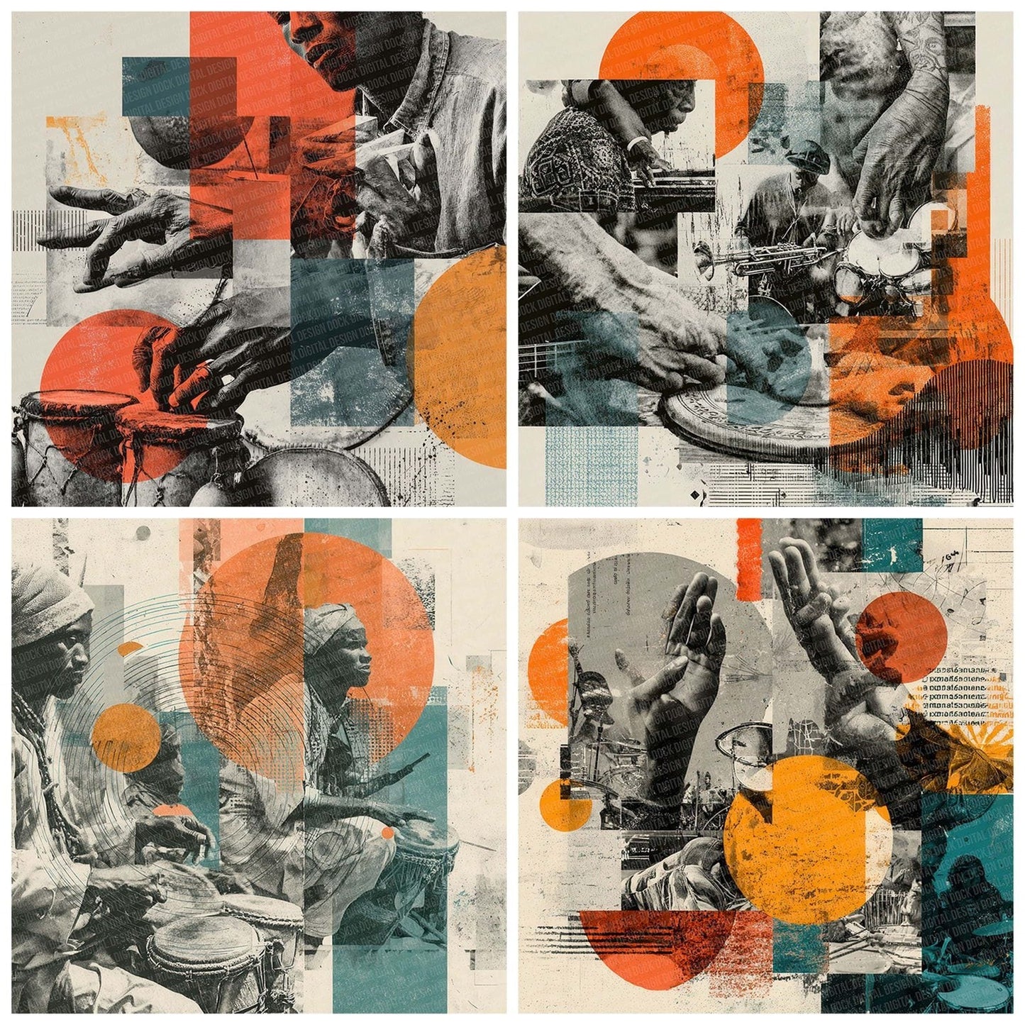 World Music Moodboard Digital Paper Pack (DDD004469)