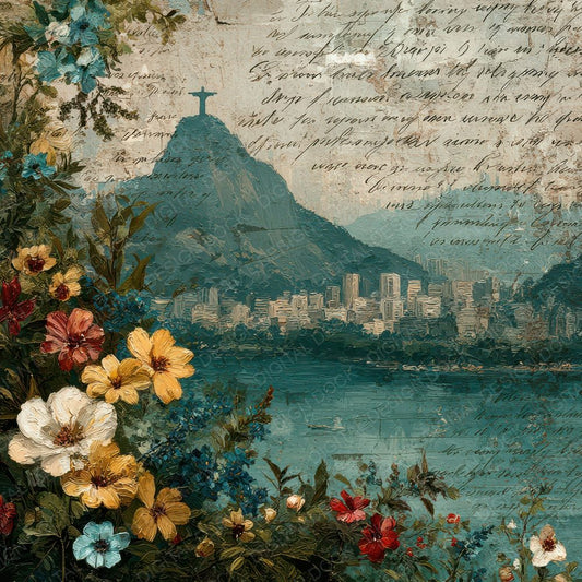 World Wonders Landmark Christ Redeemer Digital Paper Pack (DDD007826)