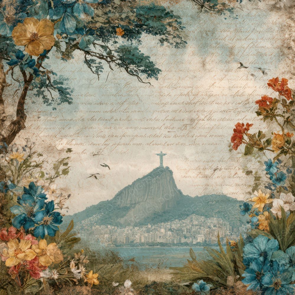 World Wonders Landmark Christ Redeemer Digital Paper Pack (DDD007826)