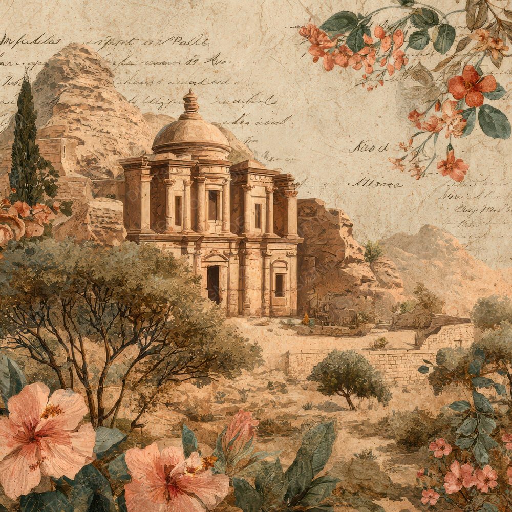 World Wonders Landmark Petra Digital Paper Pack (DDD007807)