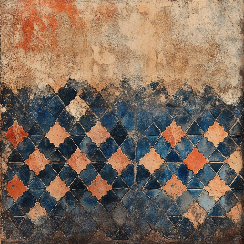 Worn Moroccan Mosaics Digital Paper Pack (DDD004474)