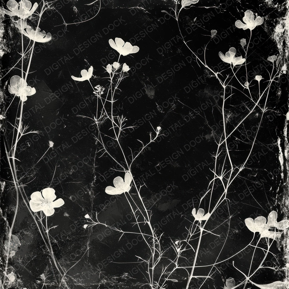 Xray Floral Film Digital Paper Pack (DDD004484)