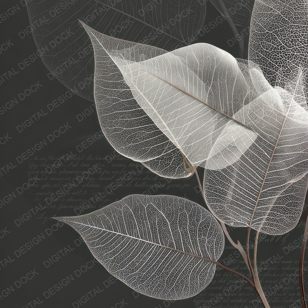 Xray Leaf Vein Structure Digital Paper Pack (DDD012344)