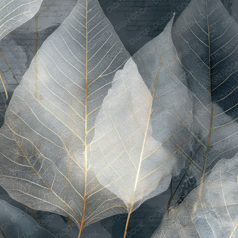 Xray Leaf Vein Structure Digital Paper Pack (DDD012344)