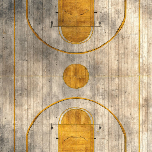 Yellow Court Sports Hall Floor Digital Paper Pack (DDD004486)