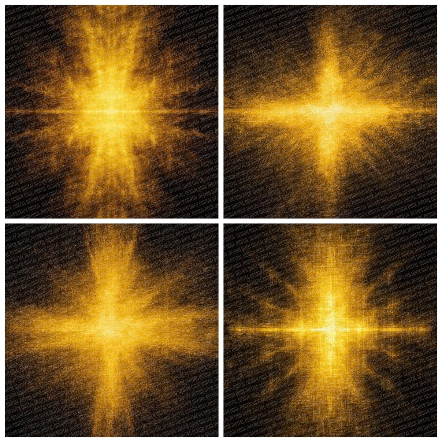 Yellow Divine Light Beams Texture Digital Paper Pack (DDD004487)