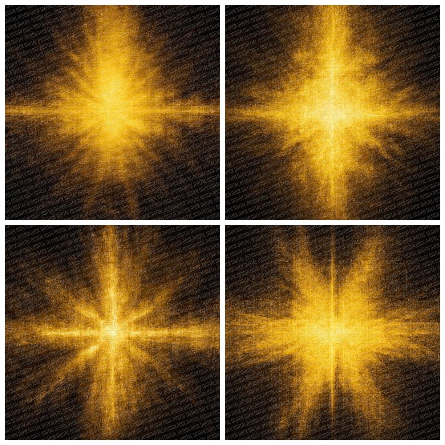 Yellow Divine Light Beams Texture Digital Paper Pack (DDD004487)