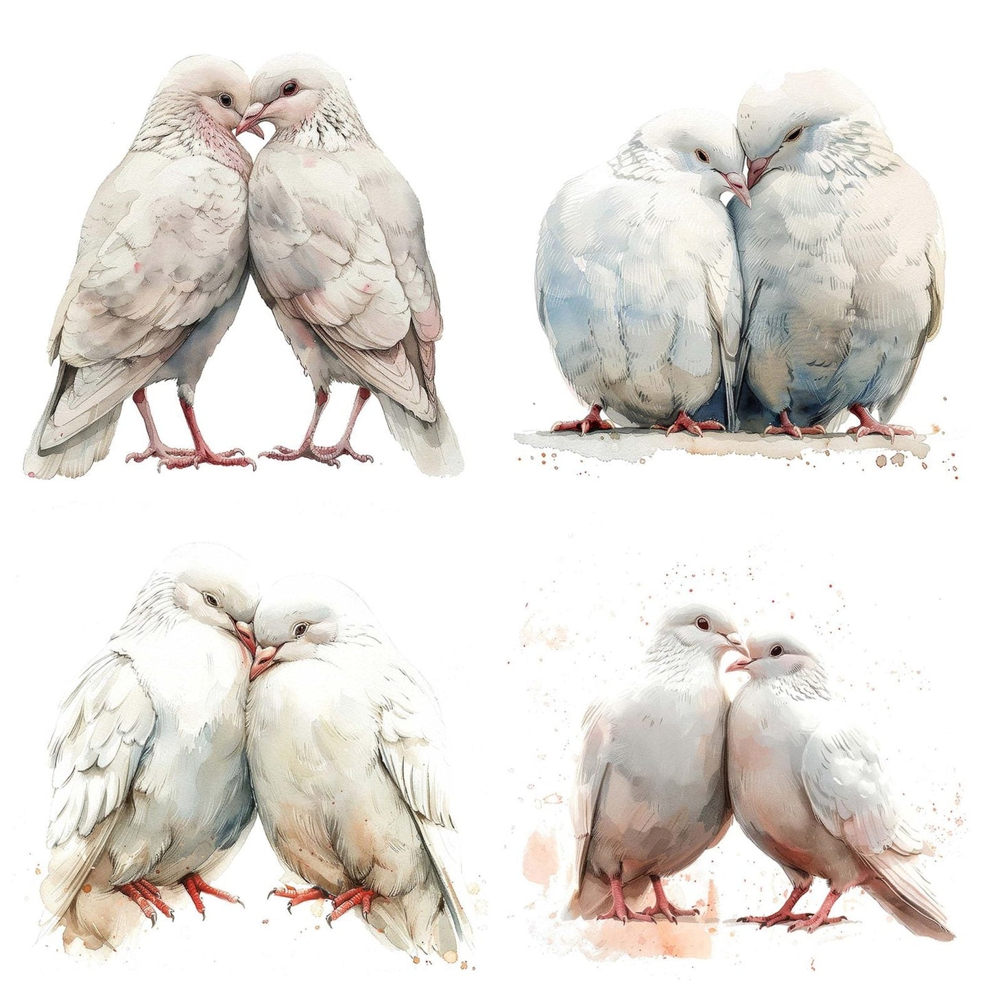 Dove Love Pair Clipart Set (DDD005125)