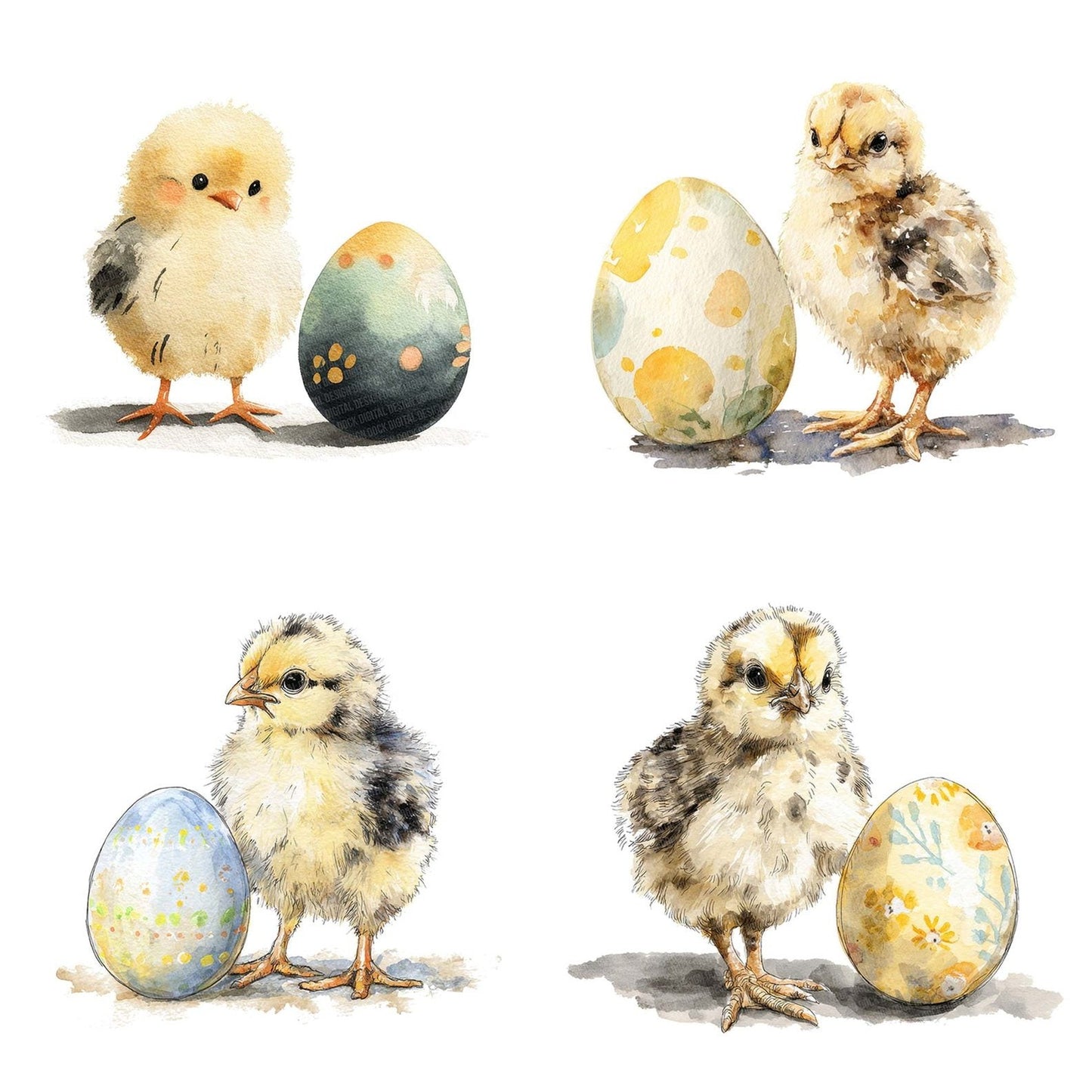 Easter Chick Egg Clipart Set (DDD005152)