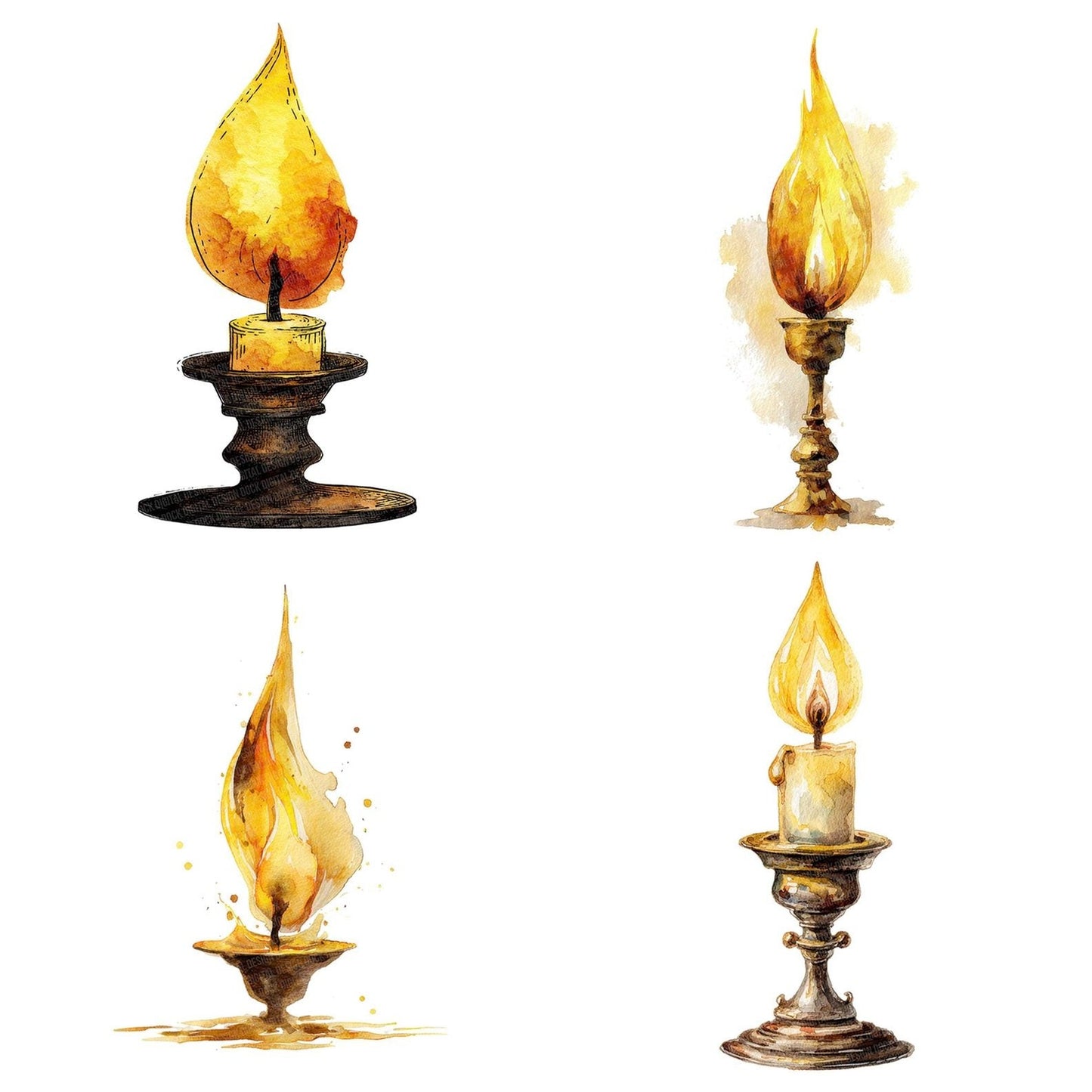 Enchanted Candlestick Clipart Set (DDD005170)