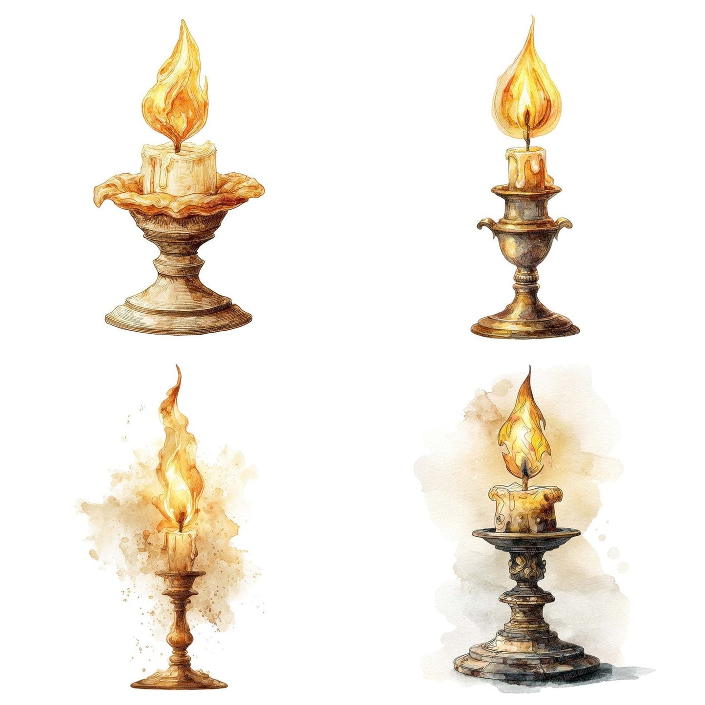 Enchanted Candlestick Clipart Set (DDD005170)