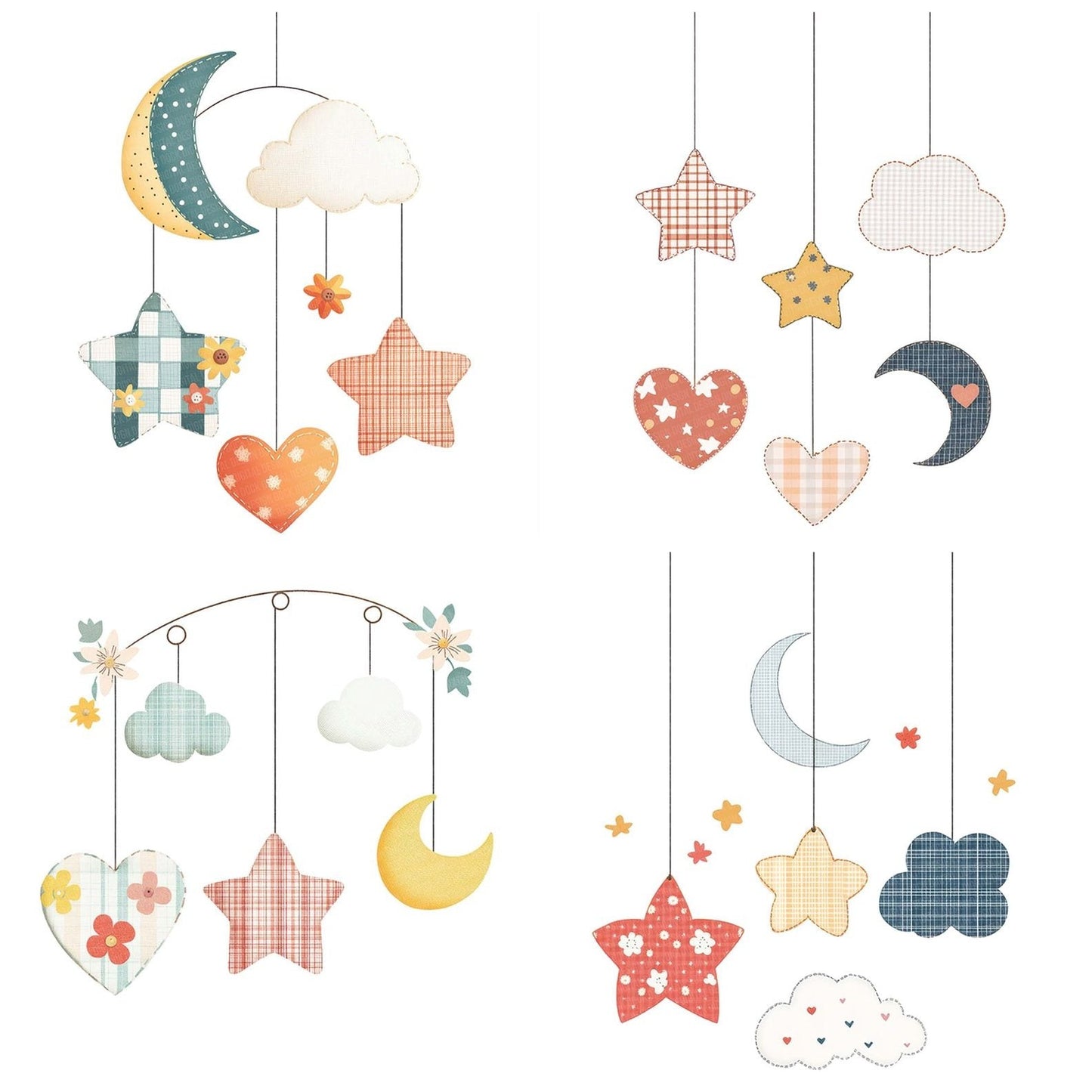 Fabric Hanging Mobile Clipart Set (DDD005219)