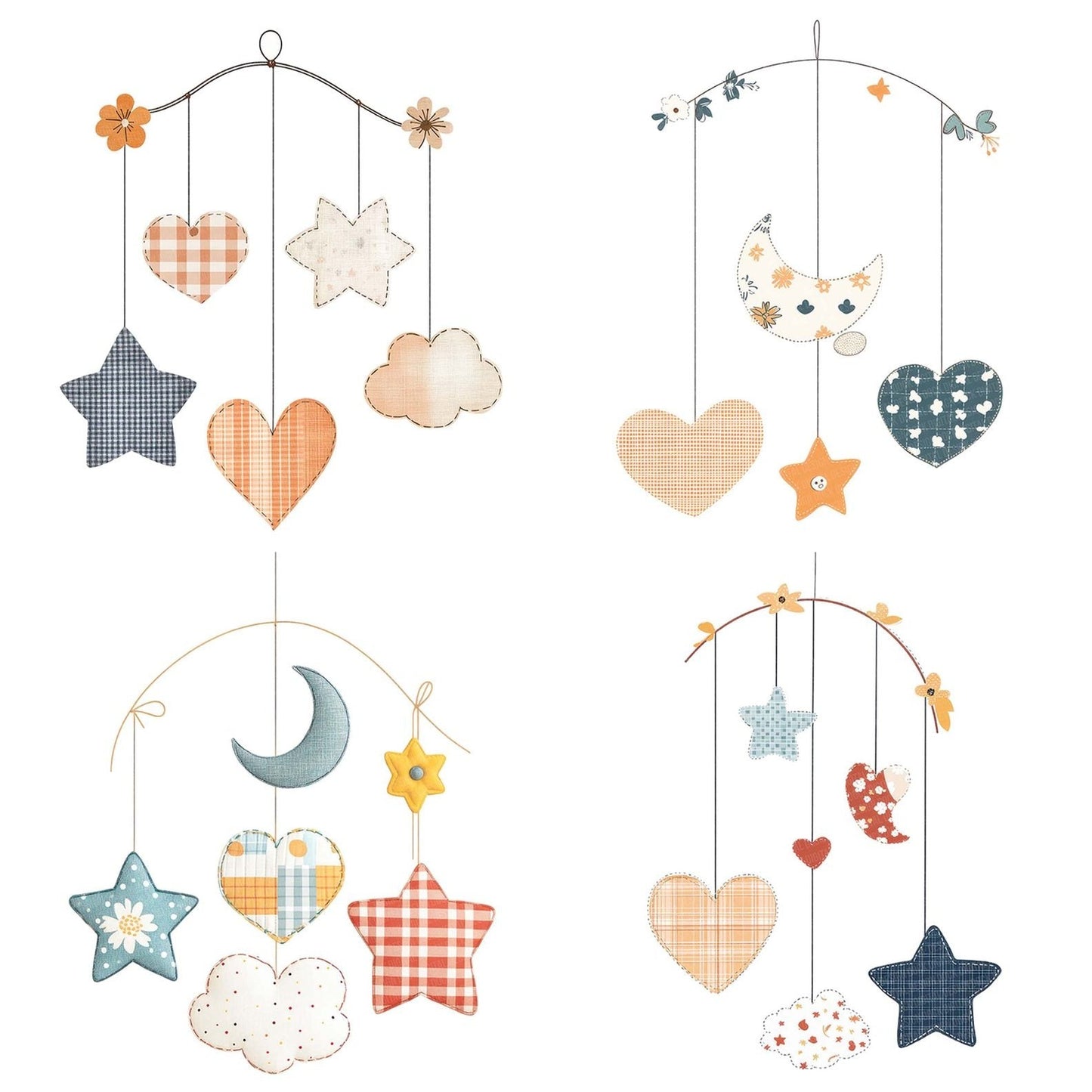 Fabric Hanging Mobile Clipart Set (DDD005219)