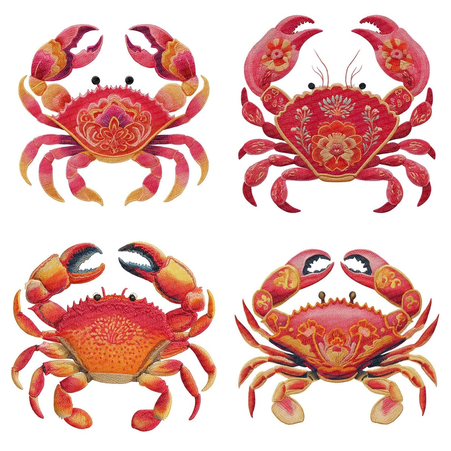 Fabric Sea Crab Clipart Set (DDD005264)