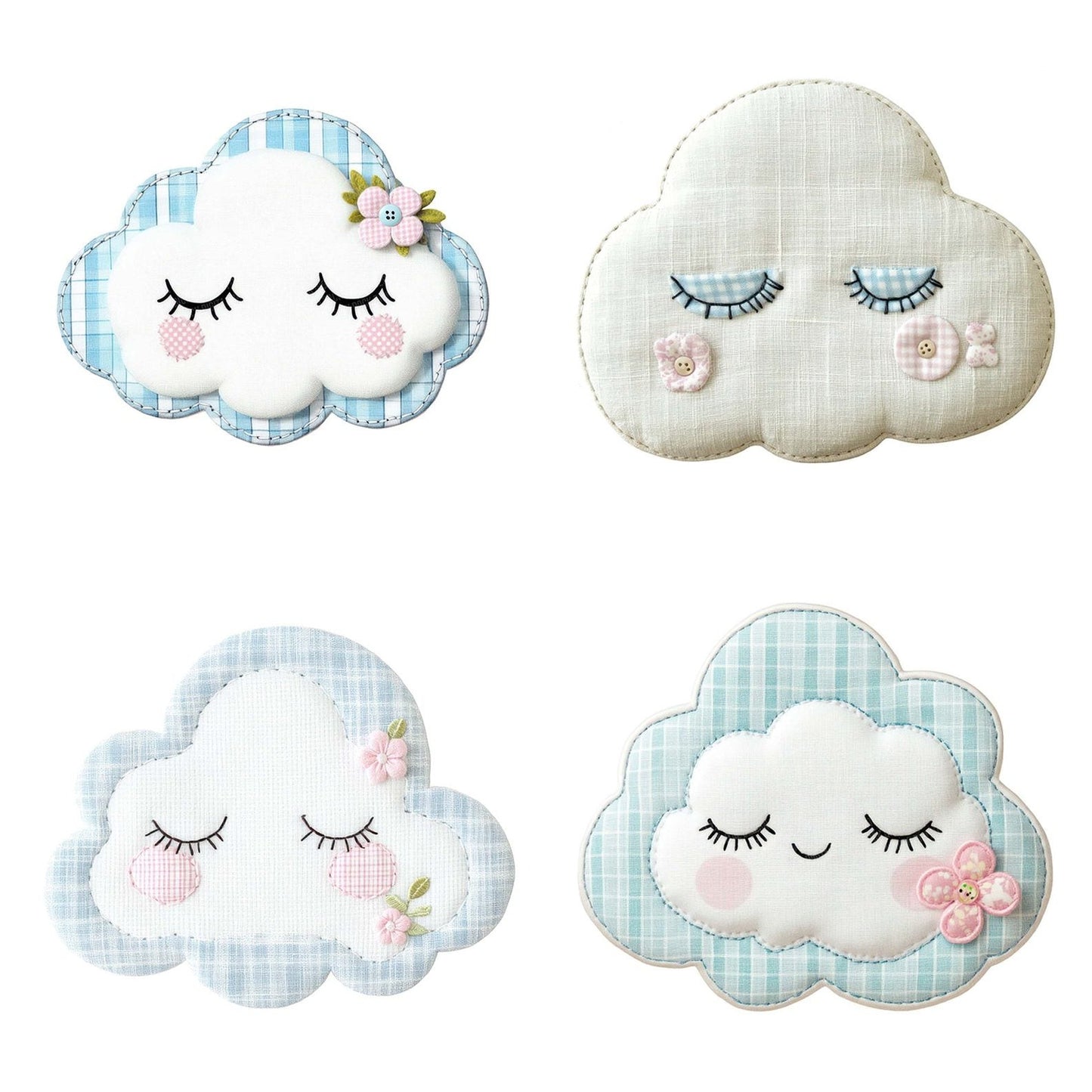 Fabric Sleeping Cloud Clipart Set (DDD005266)