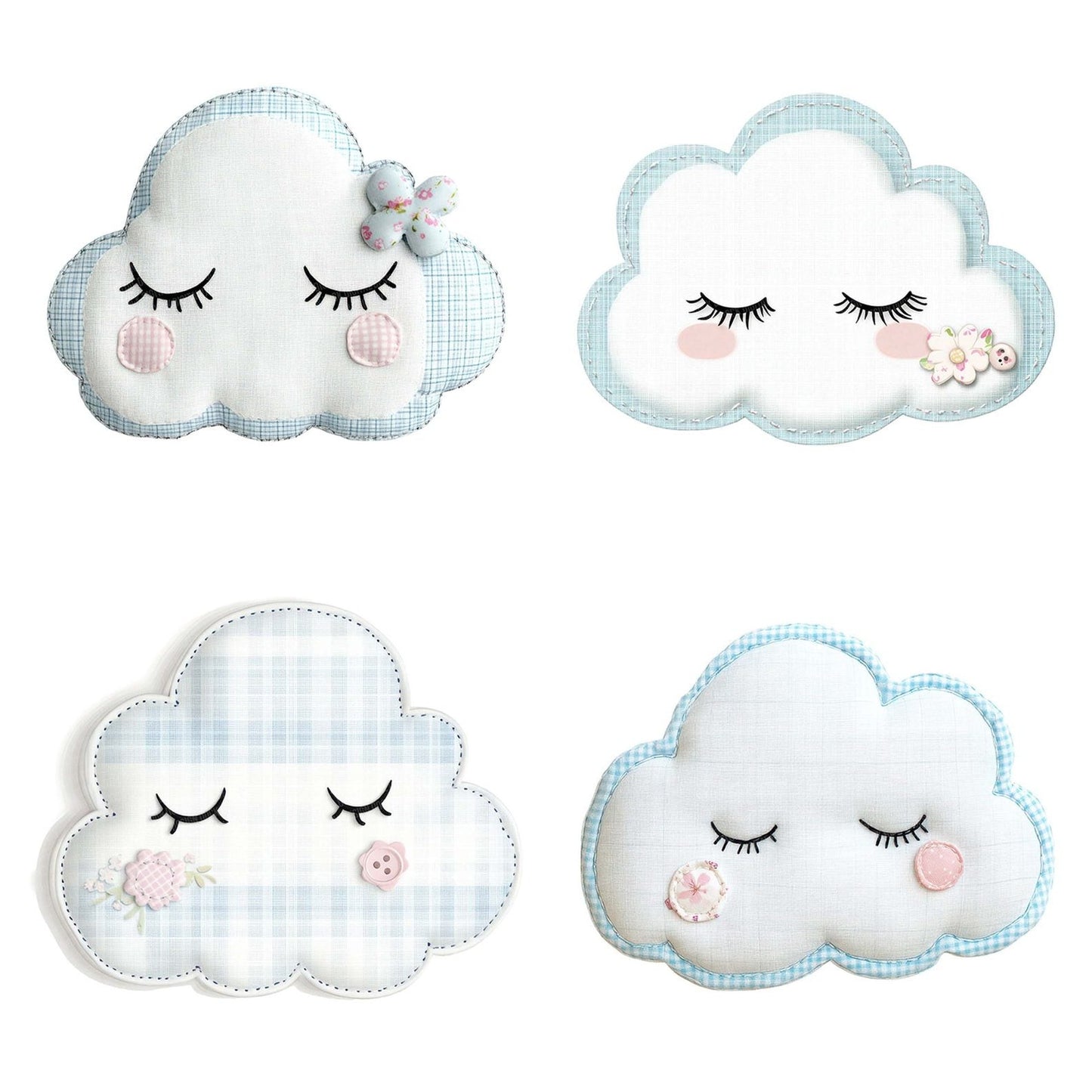 Fabric Sleeping Cloud Clipart Set (DDD005266)