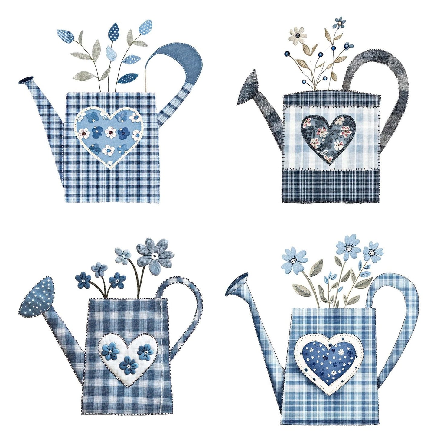Fabric Watering Can Clipart Set (DDD005291)