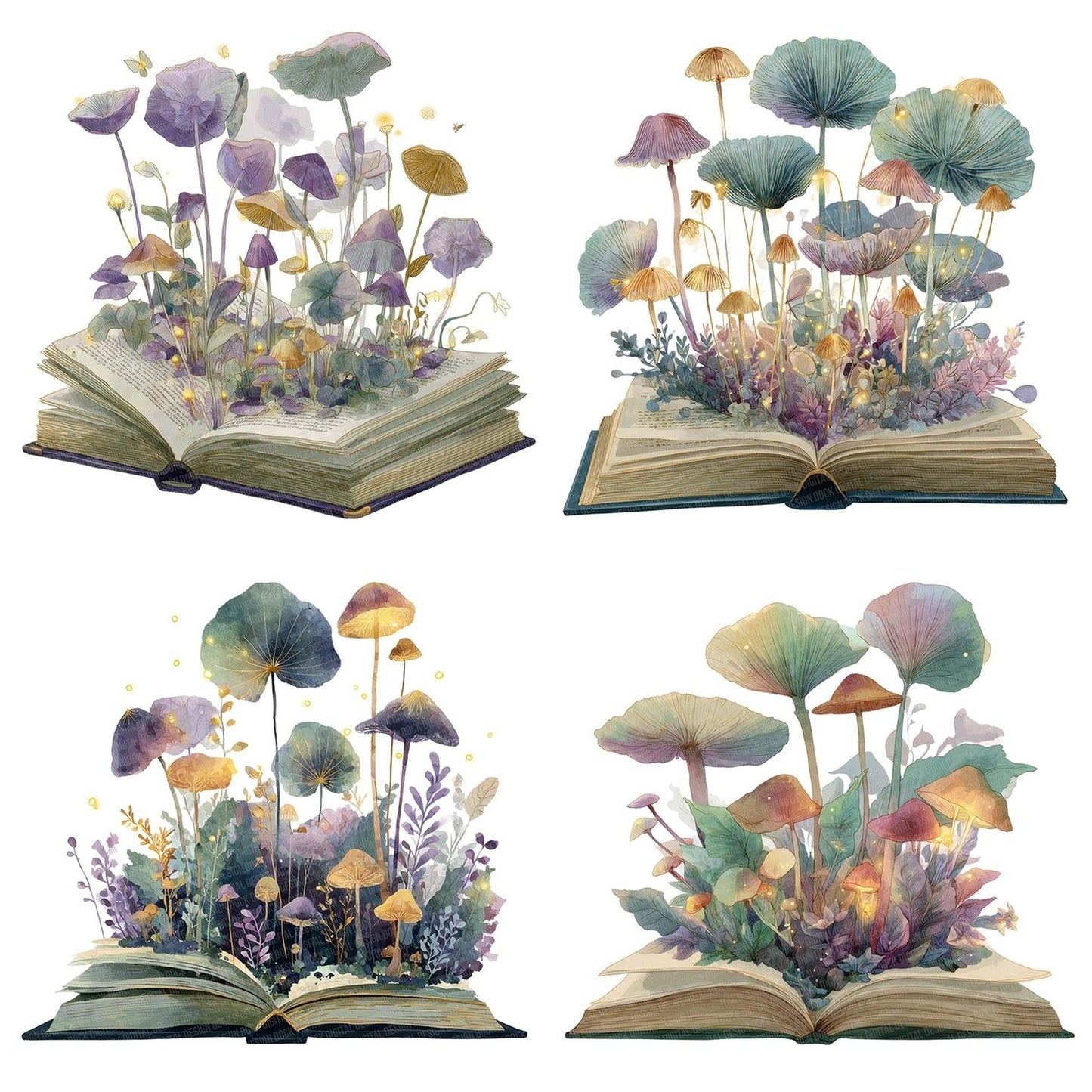 Fairy Forest Open Book Clipart Set (DDD005300)